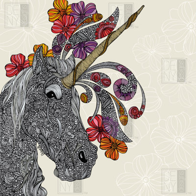 DENY Designs Valentina Ramos Unicornucopia Shower Curtain