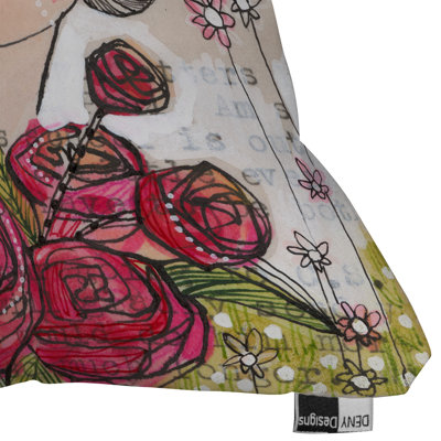 DENY Designs Cori Dantini Polyester Dear Sweet Girl Indoor/Outdoor Throw Pillow