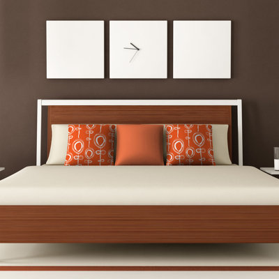 DENY Designs Rachael Taylor Contemporary Orange Throw Pillow