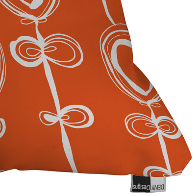 DENY Designs Rachael Taylor Contemporary Orange Throw Pillow