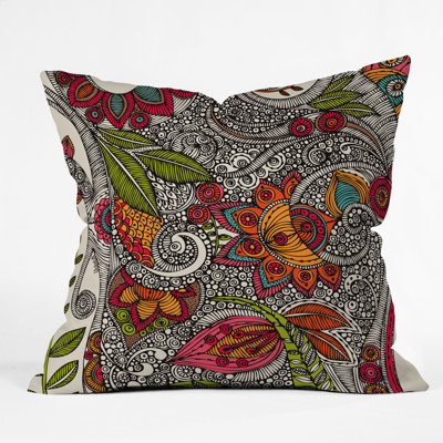 DENY Designs Valentina Ramos Random Flowers Throw Pillow