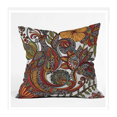 DENY Designs Valentina Ramos Paradise Bird Throw Pillow