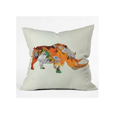 DENY Designs Iveta Abolina Rhino Throw Pillow