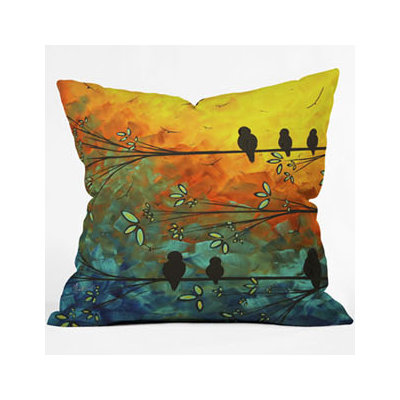 DENY Designs Madart Inc. Birds Of A Feather Throw Pillow