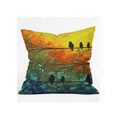 DENY Designs Madart Inc. Birds Of A Feather Throw Pillow