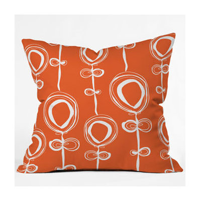 DENY Designs Rachael Taylor Contemporary Orange Throw Pillow