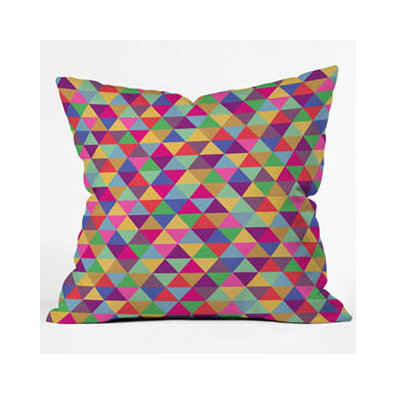 DENY Designs Bianca Green in Love with Triangles Throw Pillow