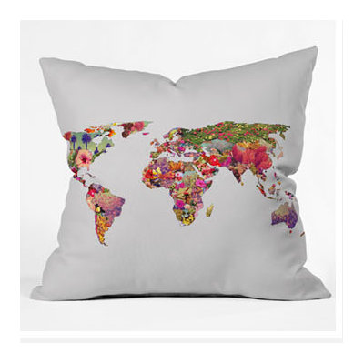 DENY Designs Bianca Green Its Your World Throw Pillow