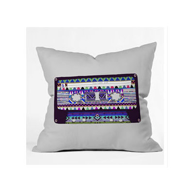 DENY Designs Bianca Green Mix Tape No 10 Throw Pillow