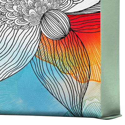 DENY Designs Iveta Abolina Coral Gallery Wrapped Canvas