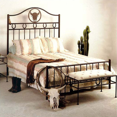 Frontier Wrought Iron Bed by Grace Collection -image