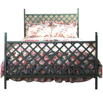 Lattice Wrought Iron Bed by Grace Collection -image