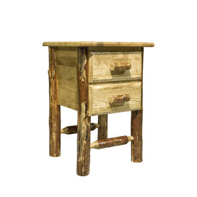 Click To Image : Glacier Country 2 Drawer Nightstand by Montana Woodworks® Now
