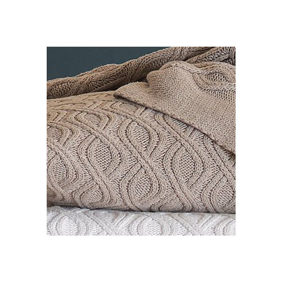 Peacock Alley Marbella Wavy Cable Throw