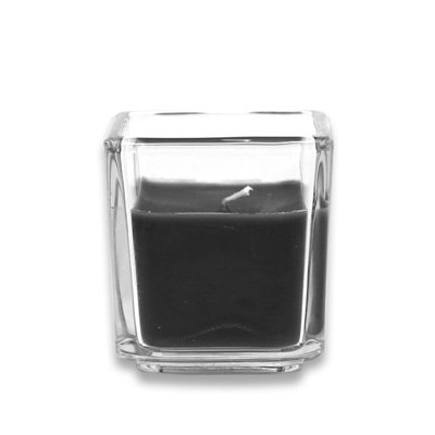 Zest Candle Square Glass Votive Candles (12 Pieces/Box )