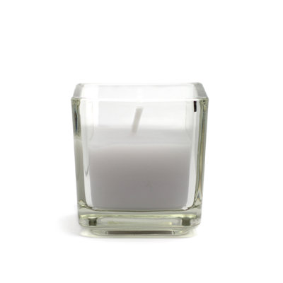 Zest Candle Square Glass Votive Candles (12 Pieces/Box )