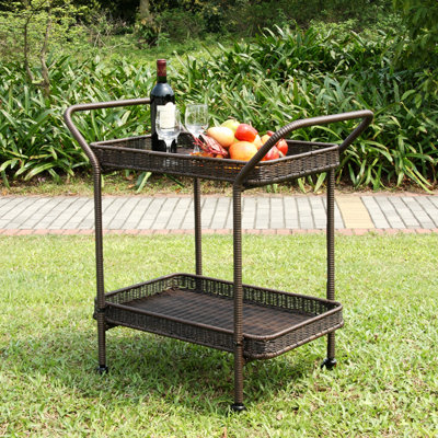 Wicker Lane Serving Cart