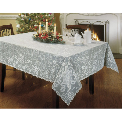 Heritage Lace Holly Glow Rectangle Tablecloth