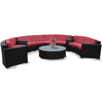 Modway Veranda 5 Piece Sectional Deep Seating Group with Cushions