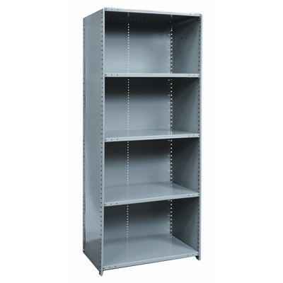 Hallowell Hi-Tech Shelving Extra Heavy-Duty Closed Type Starter and Optional Add-on Unit with 5 Shelves