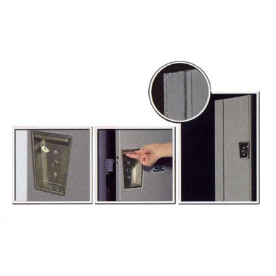 Hallowell Maintenance-Free Quiet Stock Lockers - Triple Tier - 1 Section (Assembled)