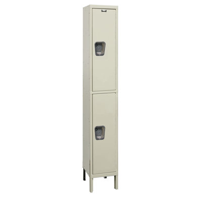 Hallowell Maintenance-Free Quiet Stock Lockers - Double Tier - 1 Section (Assembled)