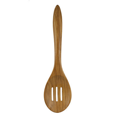 Berard France Olive Wood Slotted Spoon