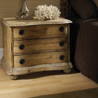 Salvaged Wood 3 Drawer Nightstand by Padmas Plantation -image