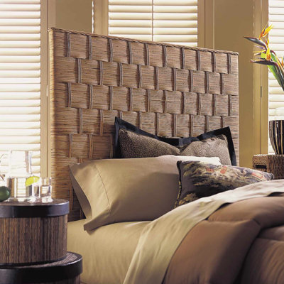 Rattan Weave Panel Headboard by Padmas Plantation -image