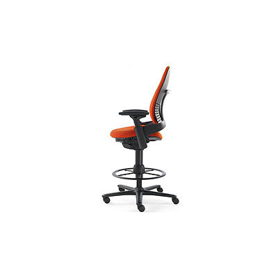 Steelcase Leap 462 Series Leather Height Adjustable Stool