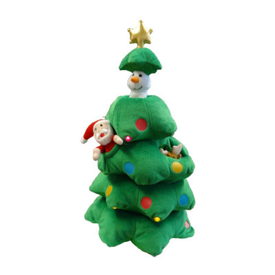 bzb goods singing christmas tree santa reindeer snowman bzb goods singing christmas tree santa reindeer snowman