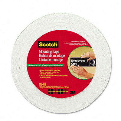 3M Foam Mounting Tape, 3/4", 1368" Long                                                                                         