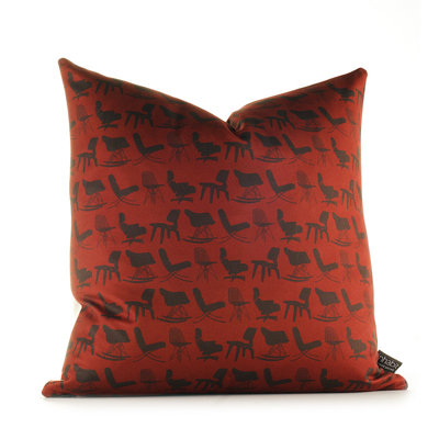Inhabit Modern Classics Pillow in Scarlet and Soy