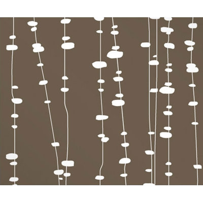 Inhabit Pussy Willows Stretched Wall Art in Chocolate