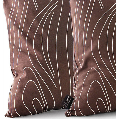 Inhabit Madera Throw Pillow in Chocolate