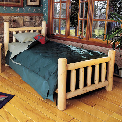 Rustic Slat Bed by Rustic Natural Cedar Furniture -image