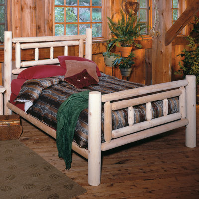 Deluxe Log Bed by Rustic Natural Cedar Furniture -image