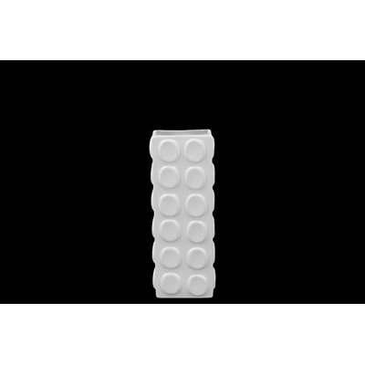 Urban Trends White Ceramic Vase I in Matte