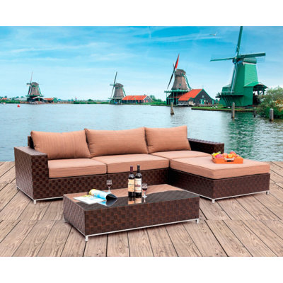 BOGA Furniture Vancouver Ottoman with Cushion