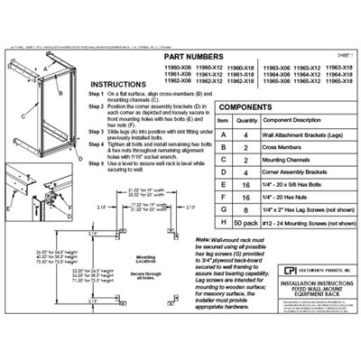 Chatsworth Standard Swing Gate Wall Rack
