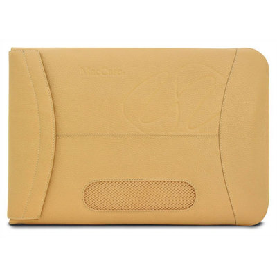 MacCase 17" Premium Leather MacBook Pro Sleeve in Tan