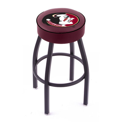 Holland Bar Stool NCAA Single Ring Swivel Barstool with Black Base 