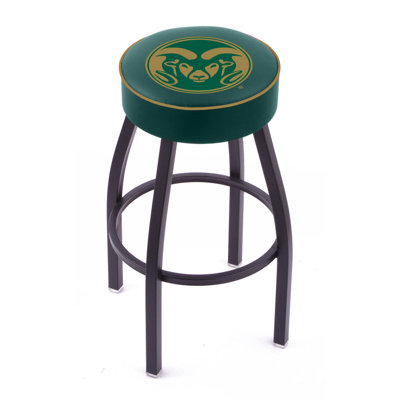 Holland Bar Stool NCAA Single Ring Swivel Barstool with Black Base 