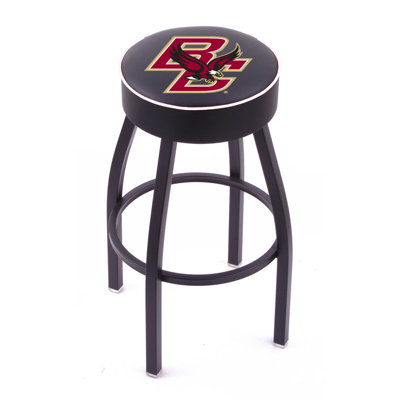 Holland Bar Stool NCAA Single Ring Swivel Barstool with Black Base 