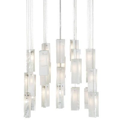 Light In Art by Shimal'e Peleg Drops 25 Light Chandelier