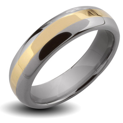 West Coast Jewelry Men's Tungsten Carbide Gold Stripe Ring West Coast Jewelry Men's Tungsten Carbide Gold Stripe Ring
