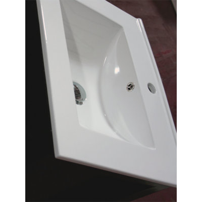 Legion Furniture 23.5" Single Bathroom Vanity Set with Mirror in Espresso