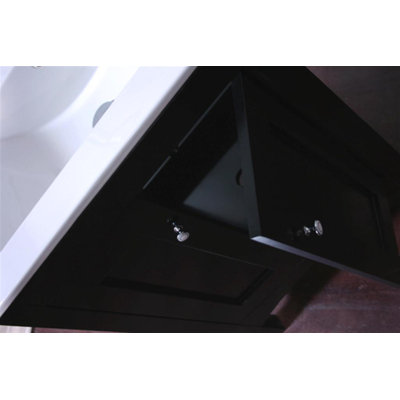 Legion Furniture 23.5" Single Bathroom Vanity Set with Mirror in Espresso