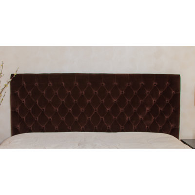 Westham Queen/Full Button Tufted Suede Headboard by Home Loft Concept -image