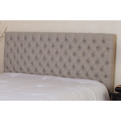 Click To Image : Finnegan Button Tufted Fabric Headboard by Home Loft Concept Now